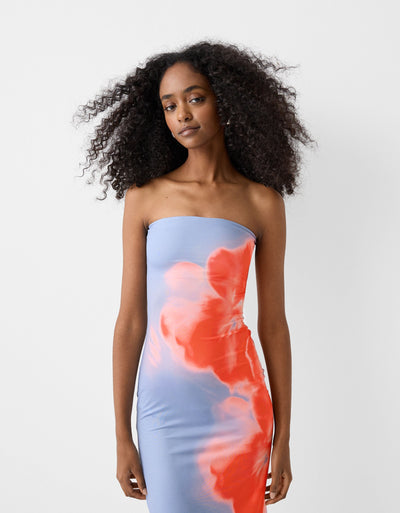Saskia | Bandeau-Blumenkleid