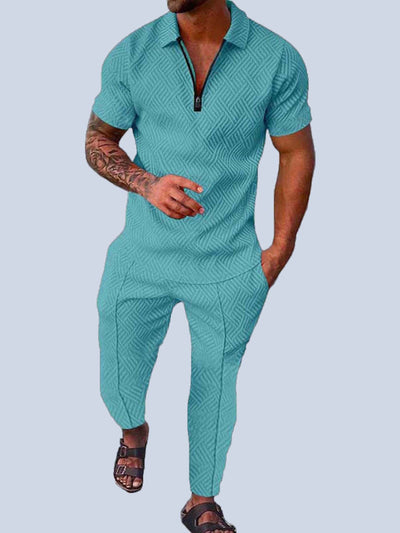 Anton - Schwarzes Set aus Oberteil und Hose