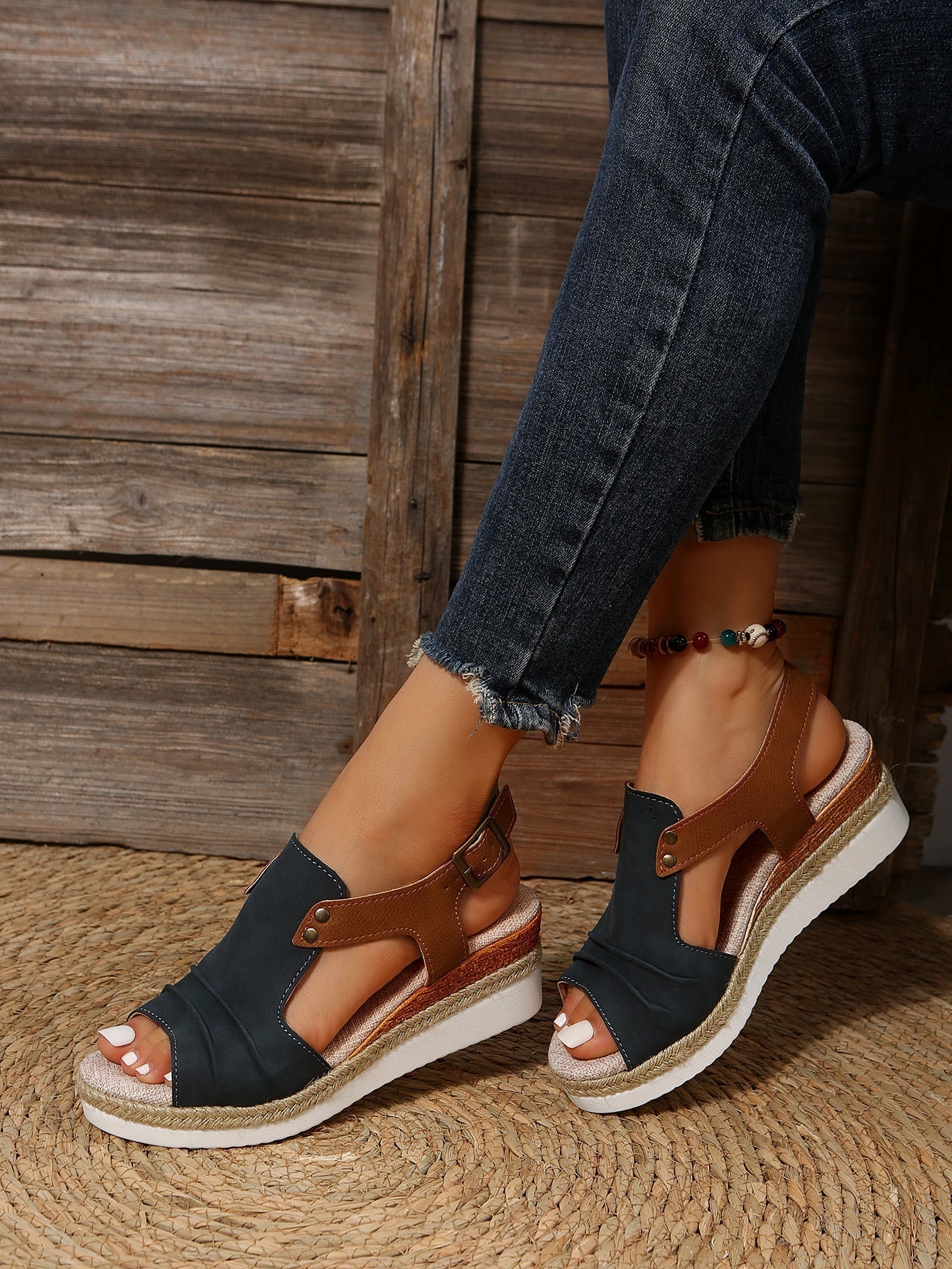 Rena - Bequeme Damen-Keilsandalen