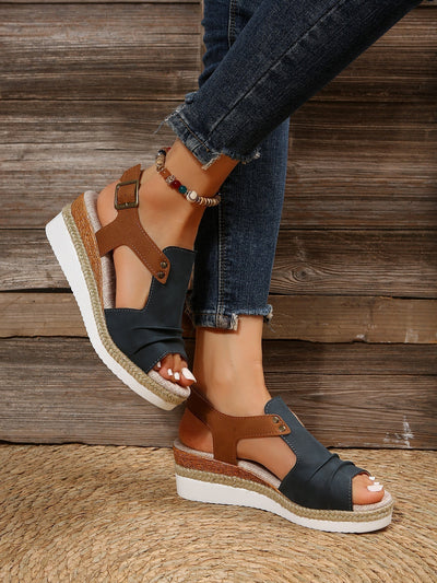 Rena - Bequeme Damen-Keilsandalen