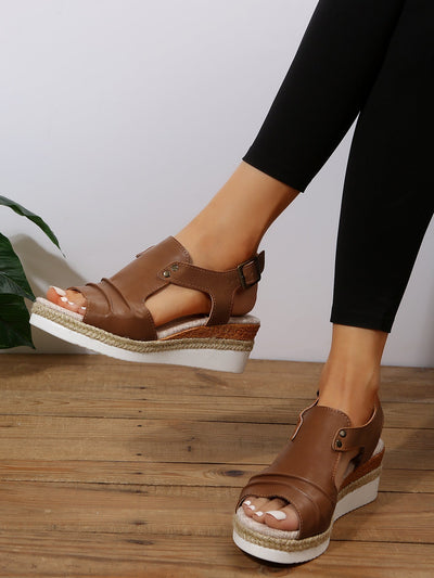 Rena - Bequeme Damen-Keilsandalen