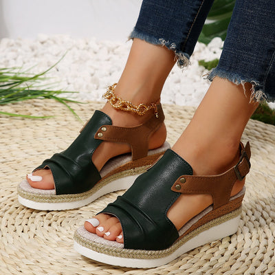 Rena - Bequeme Damen-Keilsandalen