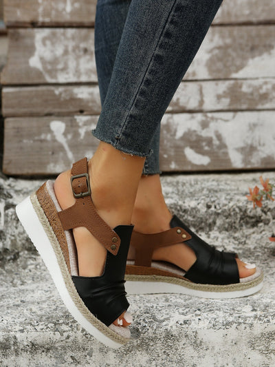 Rena - Bequeme Damen-Keilsandalen