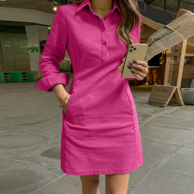 Leana - Elegantes Sommerhemdkleid