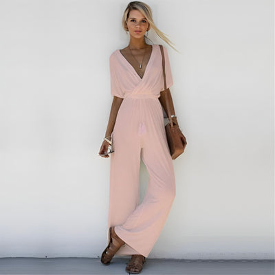 Melina - Sexy Und Raffinierter Jumpsuit mit V-Ausschnitt