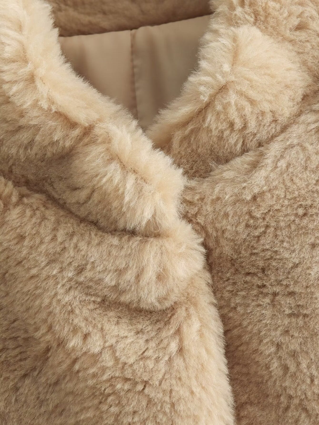 Layla | Kuscheliger Teddy-Fleece Mantel für Damen aus Lammfell