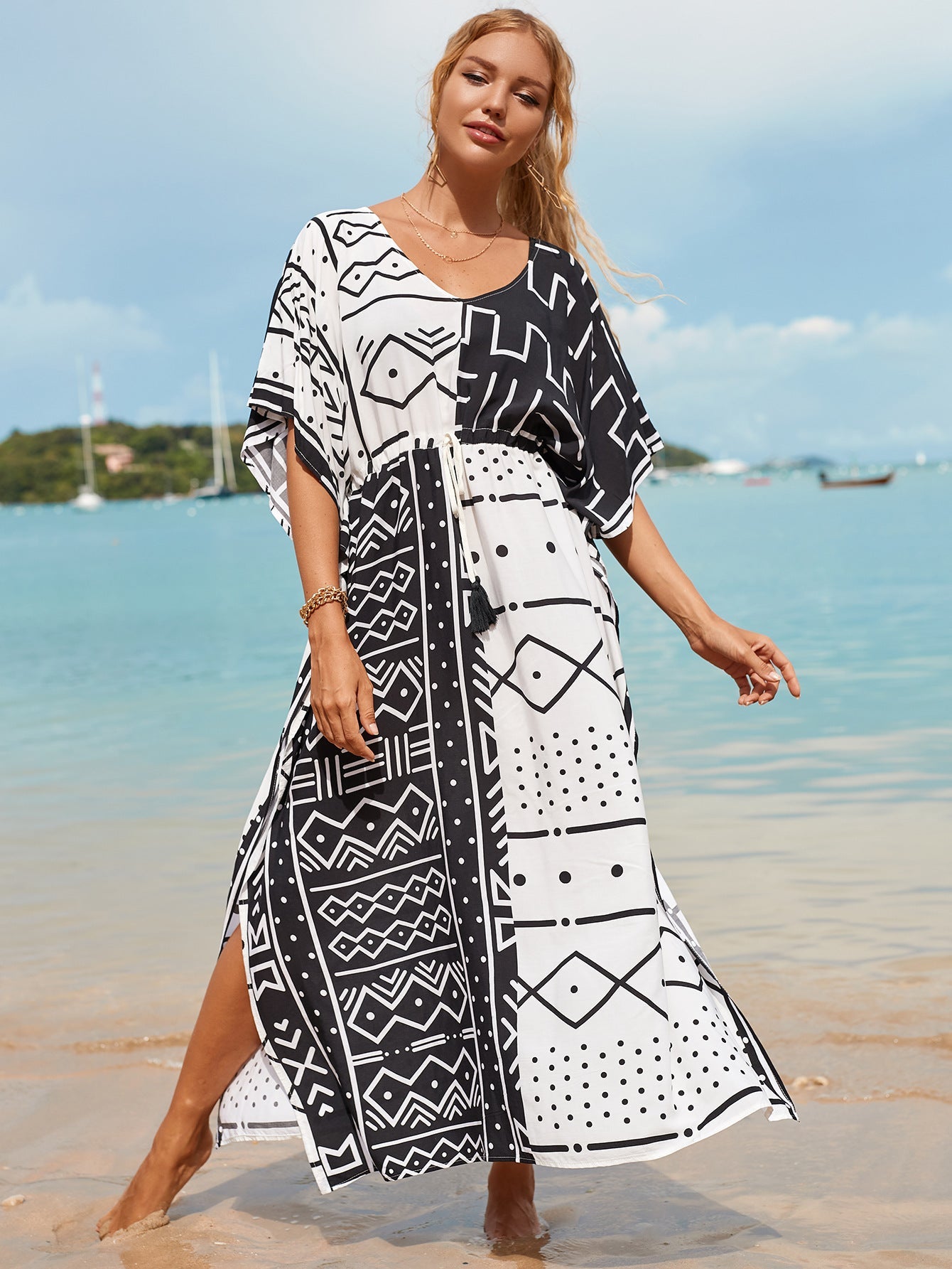 Mocarra | Stylish Urlaub Sonnenschutz Positionierung Druck Strand Cover-up
