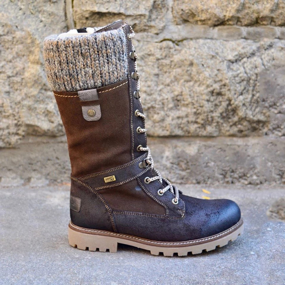 Mocarra | Strickstiefel mit Reißverschluss