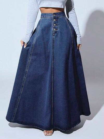 Soraya | Eleganter ausgestellter Jeansrock für Damen
