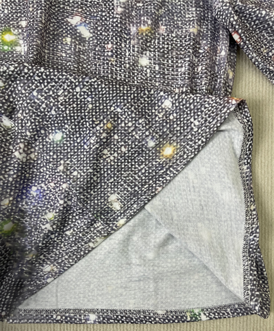 Krista - Silbernes Glitzer-Top