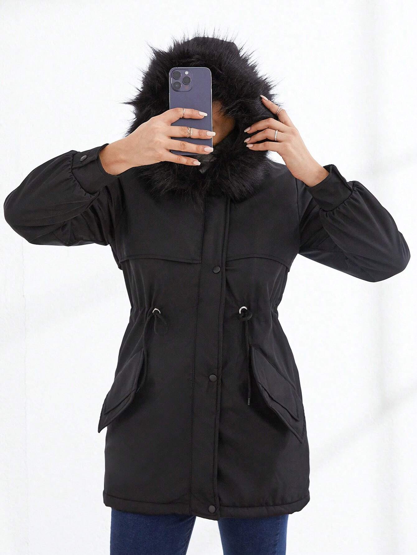 Truy | Warme Winterjacke mit weichem Kragen für Damen