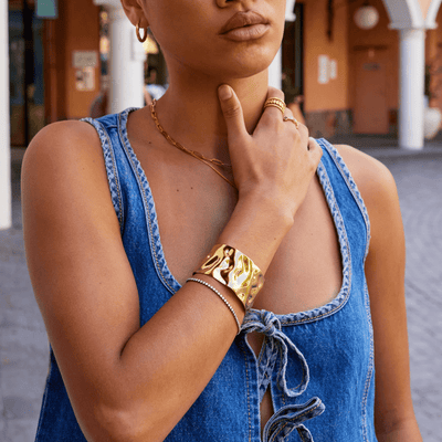 Gold Cuff-Armband
