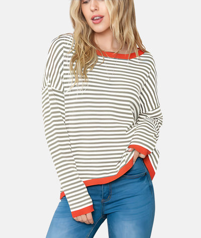 Mocarra |  Gestreifter Pullover