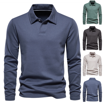 Langarm Poloshirt für Herren – Komfortabel & Zeitlos