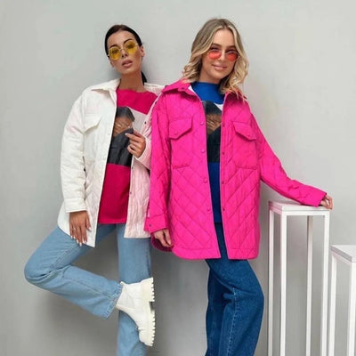 Amal | Klassische Steppjacke mit Druckknöpfen für Damen