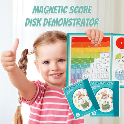 MatheKid™ - Magnetic Fraction Educational Puzzle - Lernen Sie Mathe auf spielerische Art! [Letzter Tag Rabatt]
