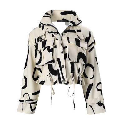 Mocarra | Weiß mit schwarzer Jacke