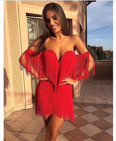 Mocarra | Quasten-Minikleid