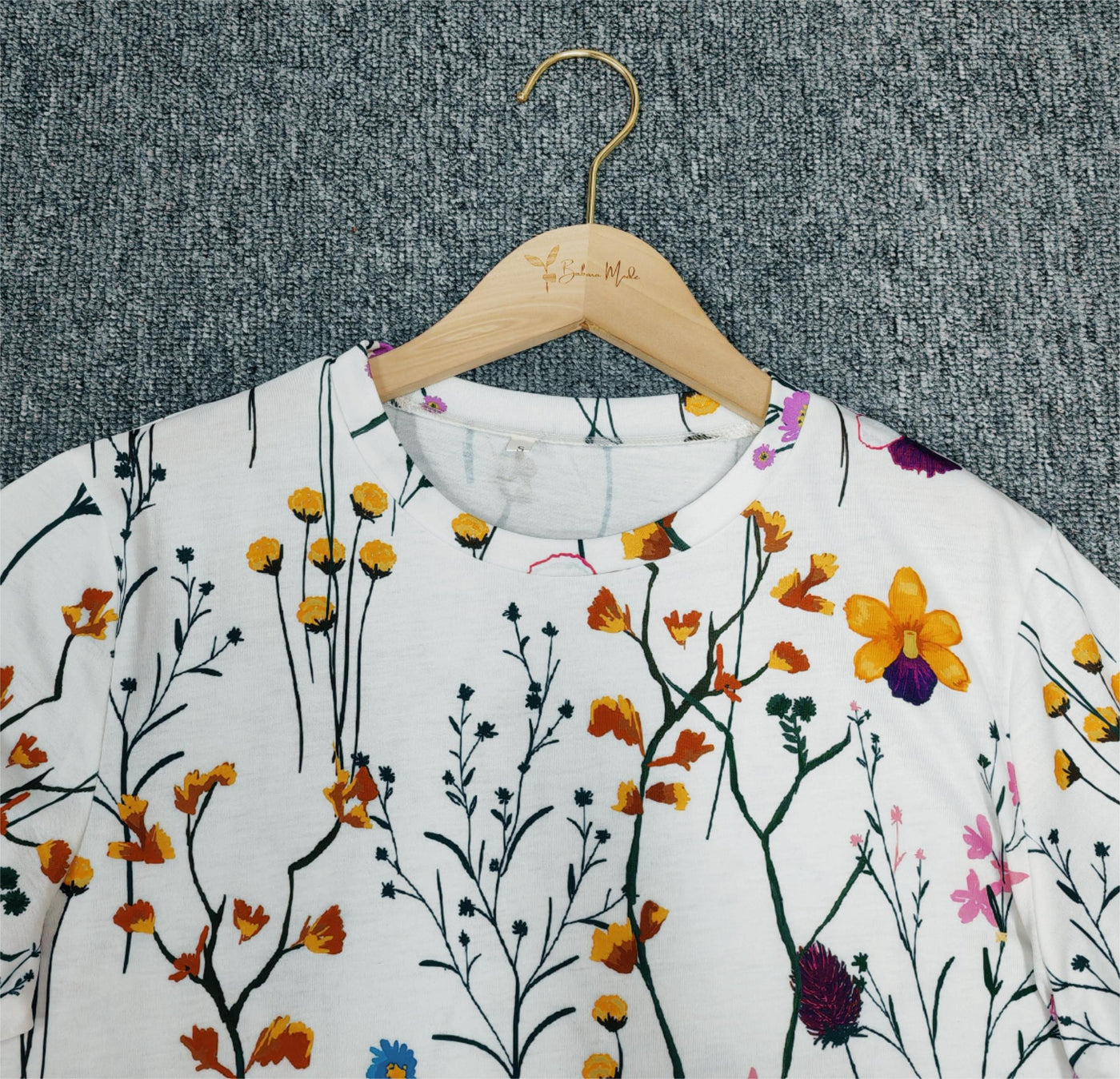 PureWear® - Arizona Garden Weißes Kurzarmtop