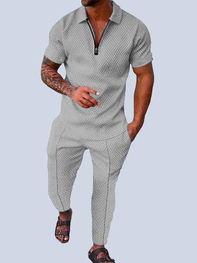 Anton - Schwarzes Set aus Oberteil und Hose