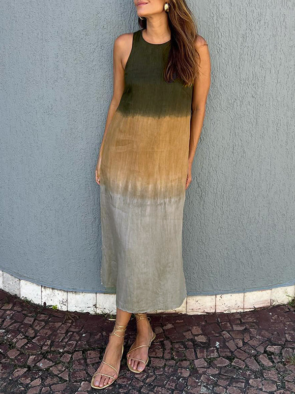 Mocarra | Sommer Farbverlauf Farbstoff Kleid