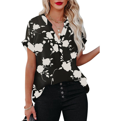 Mocarra | New Floral Print Kurzarmhemd für Frauen