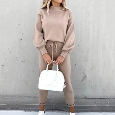 LEAI - Zweiteiliges Lounge-Set in Creme – Komfort trifft Chic