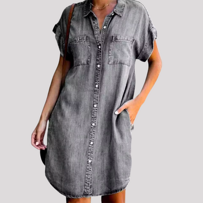 MELLY - Hemdblusenkleid aus Denim