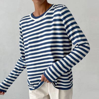 MARINE - Gestreiftes Langarmshirt – Klassiker mit französischem Flair