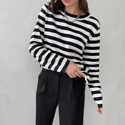 MARINE - Gestreiftes Langarmshirt – Klassiker mit französischem Flair