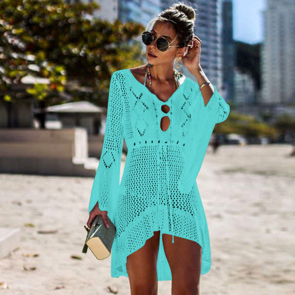 Mocarra | Mode Hohle Bluse mit Sonnenbrand
