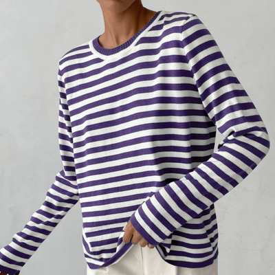 MARINE - Gestreiftes Langarmshirt – Klassiker mit französischem Flair