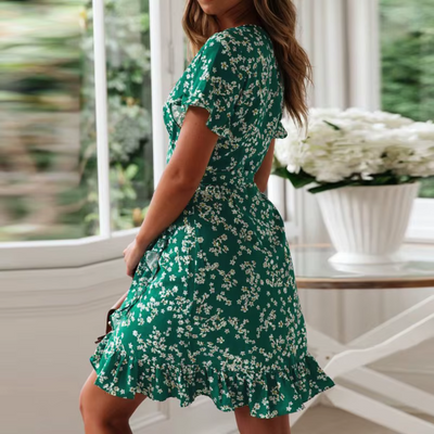 PHILO - Wickelkleid mit Blumenprint