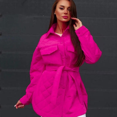 Amal | Klassische Steppjacke mit Druckknöpfen für Damen