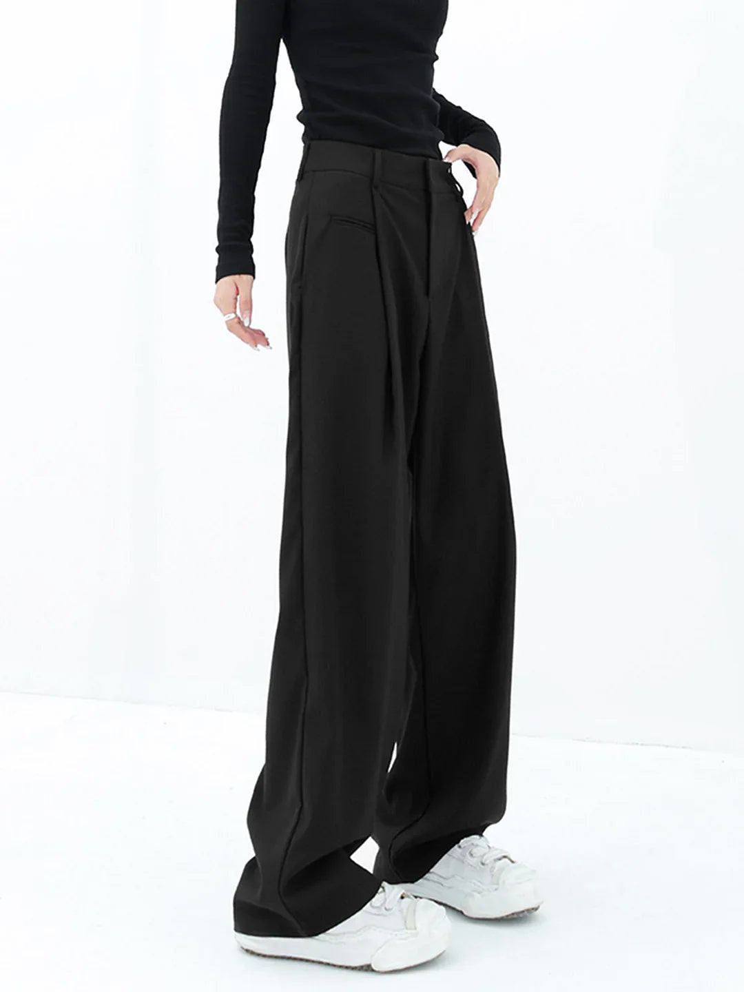 Mocarra | Basic Baggy Hose mit weitem Bein