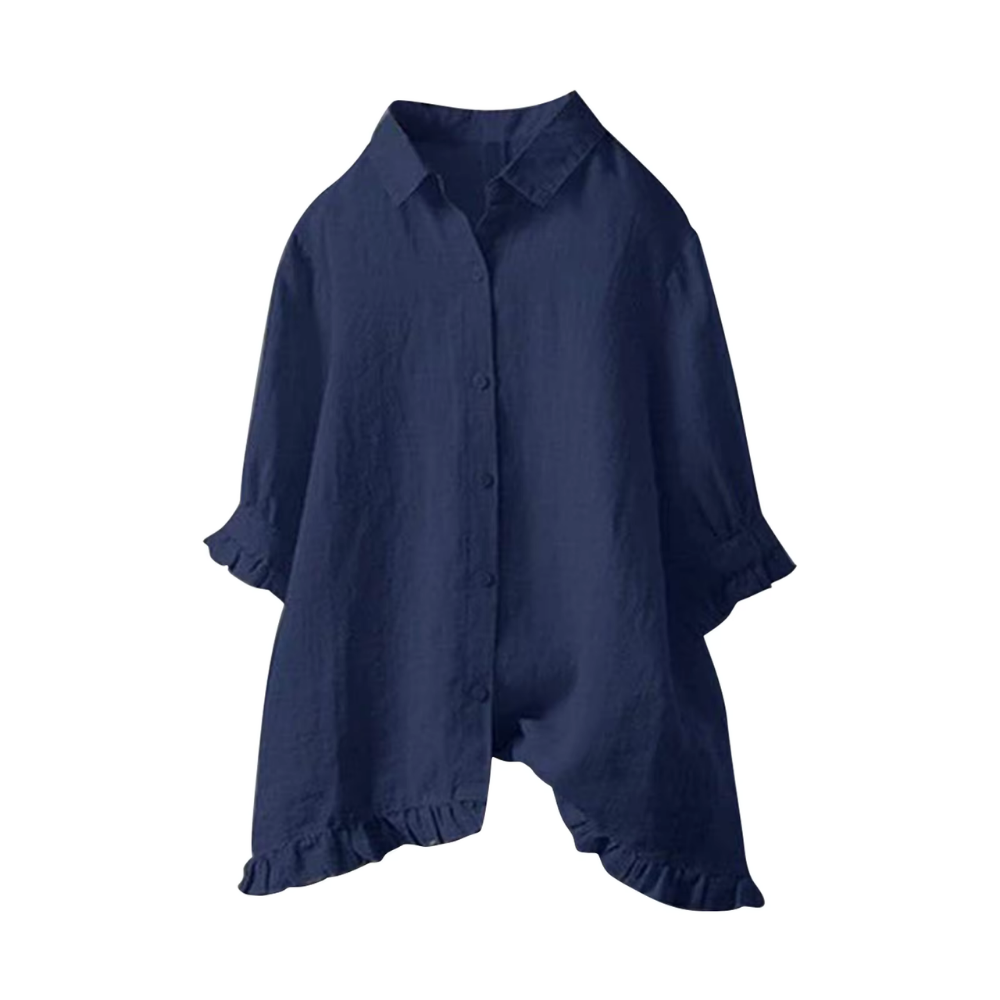 Aloisia – Leichte Oversized-Bluse mit verspielten Details