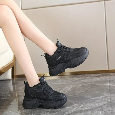 Mocarra | Weiße Klobige Plateau-Sneakers