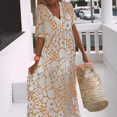 Marisa – Sommerliches Maxikleid mit floralen Prints