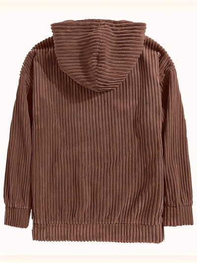 BRAM | PULLOVER MIT KAPUZE AUS CORD