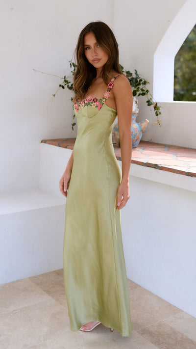 Beatrice | Maxikleid mit Blumendetails