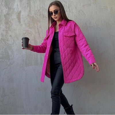 Amal | Klassische Steppjacke mit Druckknöpfen für Damen