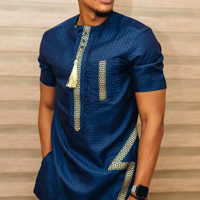 Mocarra | Ethnic Stil Shirt Sommer Locker Lässig