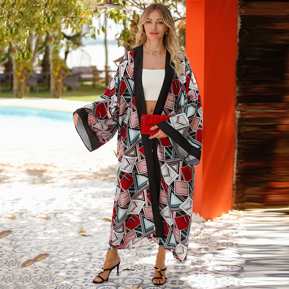 Mocarra | Chic Mode Bohème Langes Kleid Retro Style