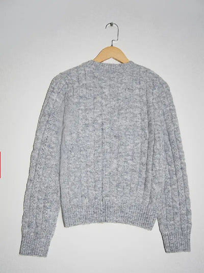 STRICK KABEL CARDIGAN | ELEGANTER WARMHALTER