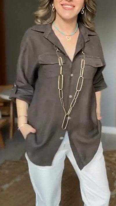 Mocarra | Sommer Revers Atmungsaktiv Langarmshirt