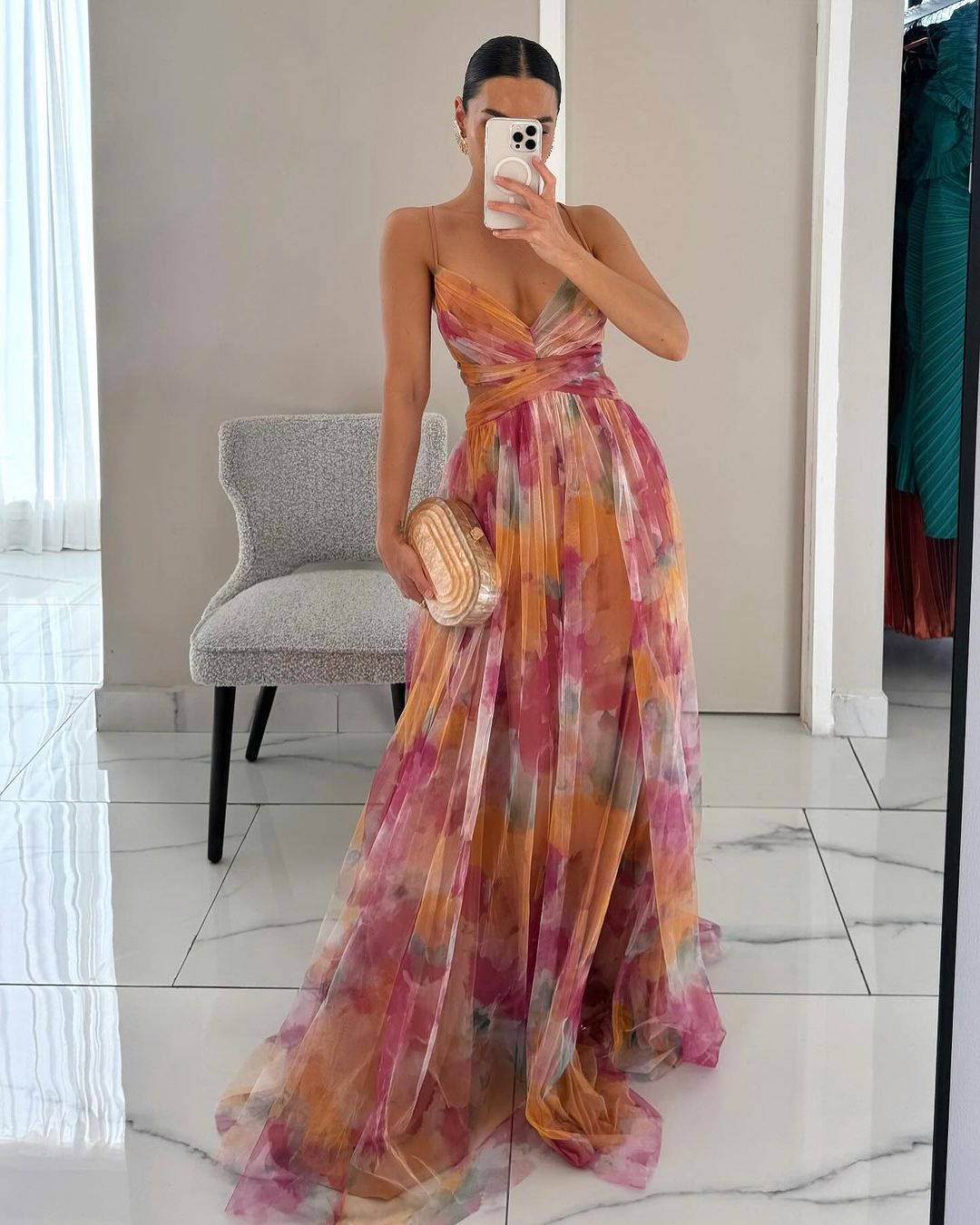 Druilla - Lange Kleider mit Blumenmuster