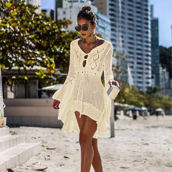 Mocarra | Mode Hohle Bluse mit Sonnenbrand