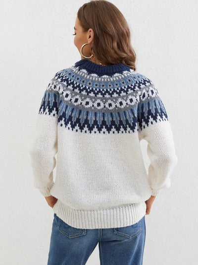 MODISCHER DAMENPULLOVER | ELEGANTER STIL, KOMFORTABEL, MUSTER