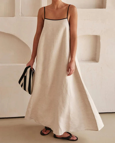 Mocarra | Slingkleid aus Baumwolle und Leinen