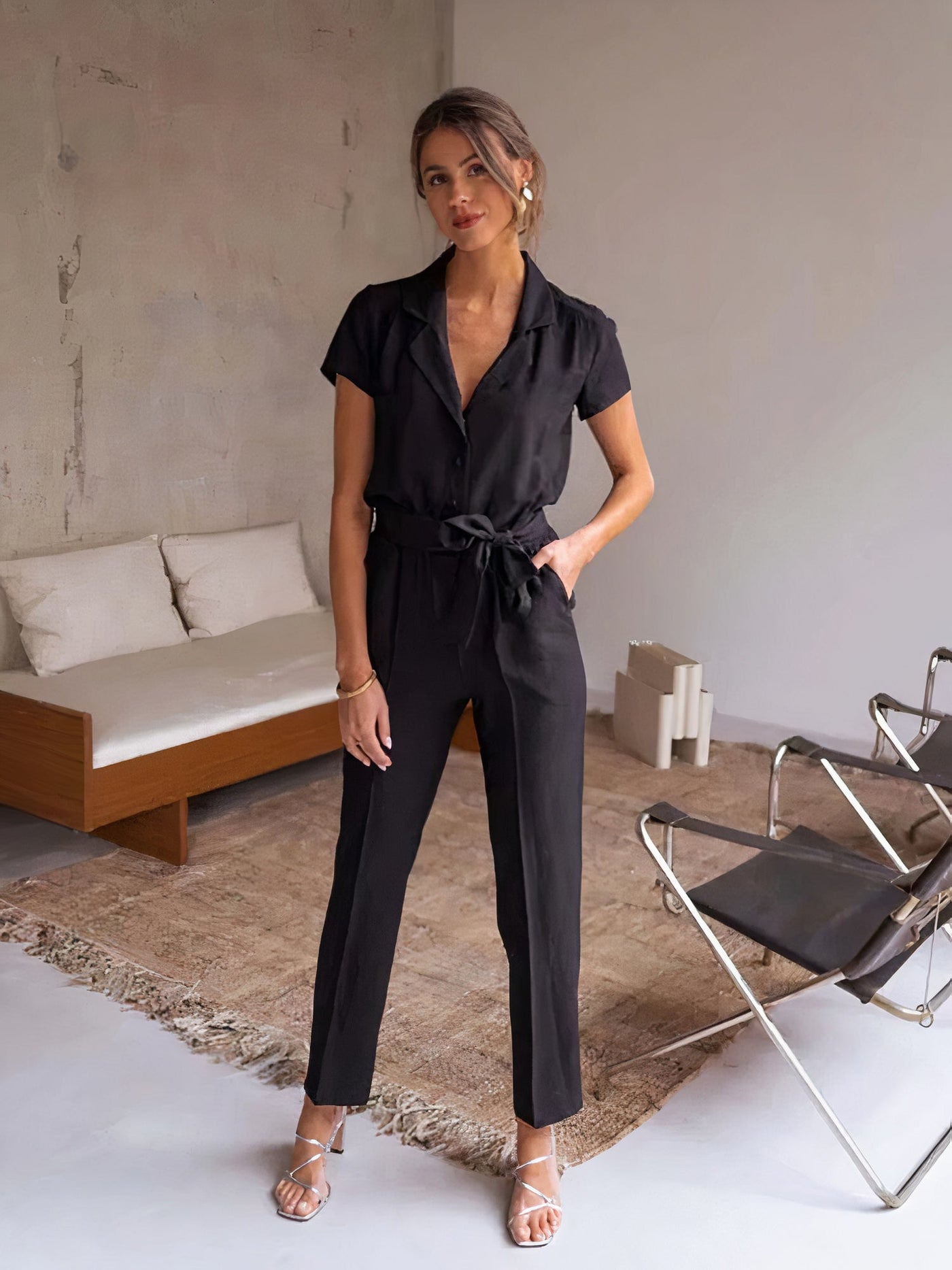 Mckenna - Eleganter Jumpsuit mit Gürtel